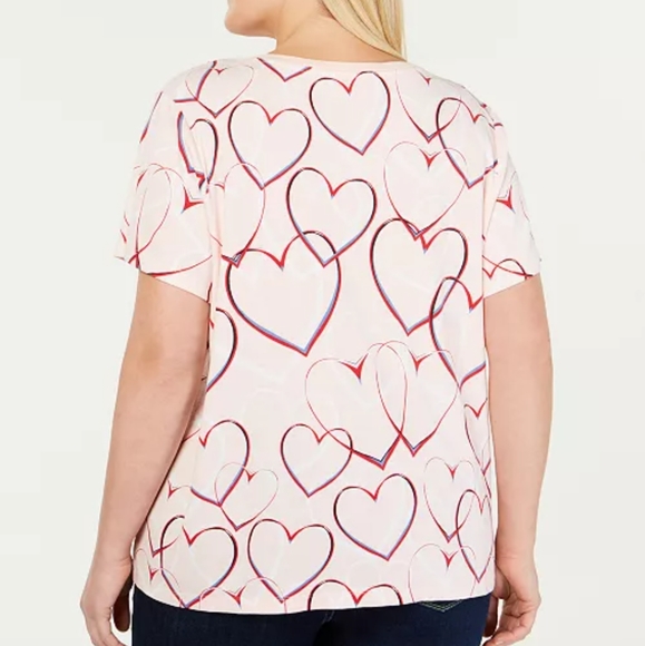 Tommy hilfiger hearts short sleeve tee size 1X - Picture 4 of 11
